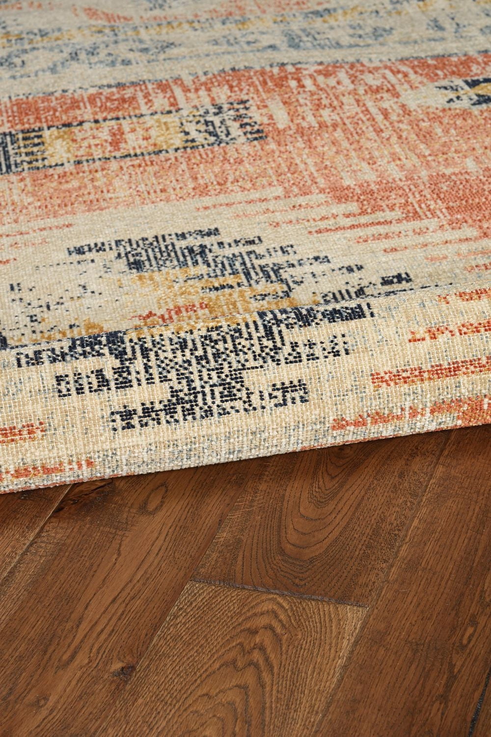 Tapis Grand Zéro Barlow ivoire & rouille de 5 pi x 7 pi 6 po