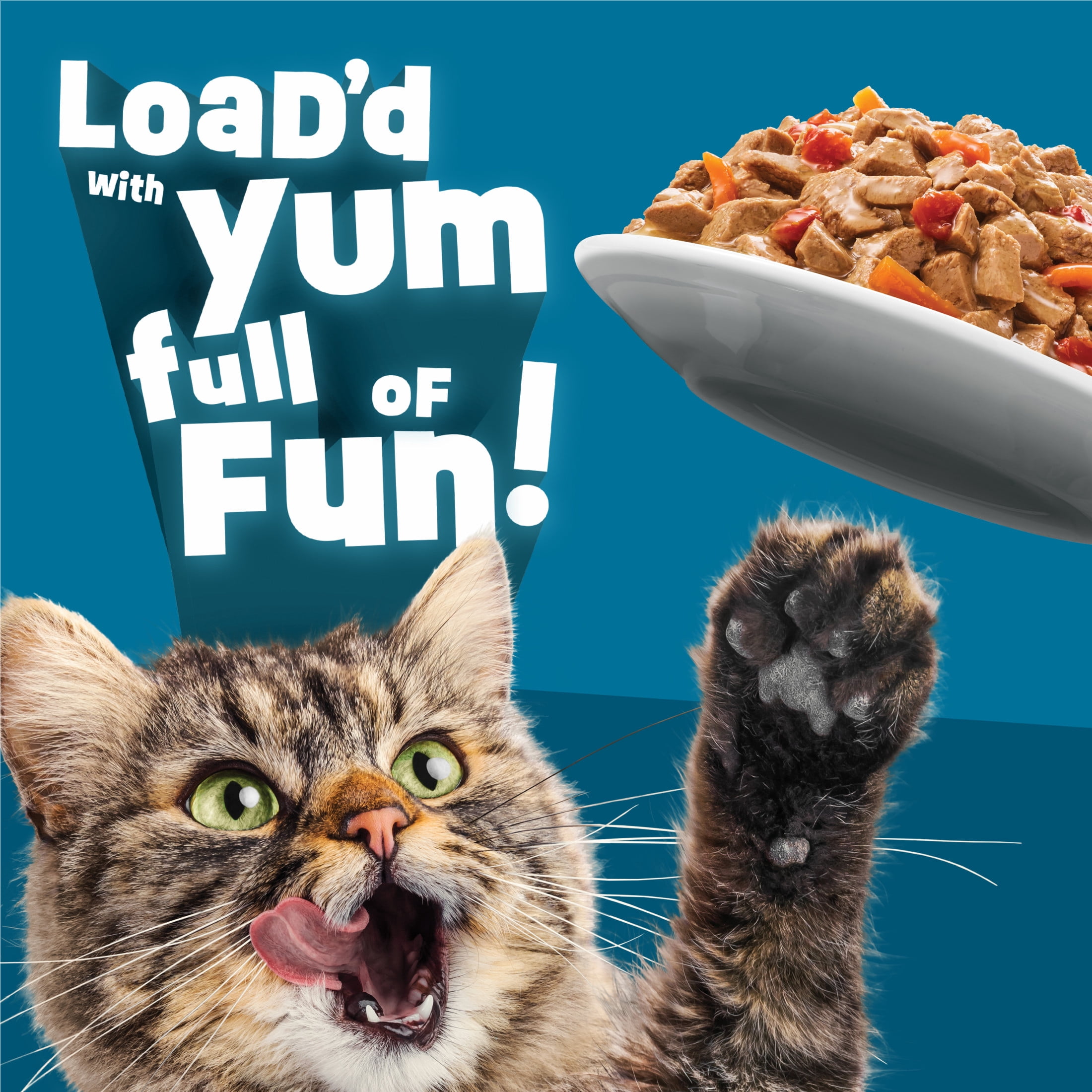 Friskies Fully Load'd Poulet en Sauce, Nourriture Humide pour Chats, 156 g