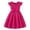 Hot Pink, variant on Toddler Girls Sweet Lace Dresses Baby Girl Elegant Dress Flutter Sleeve Lace Party Princess Dress 3-10 Years