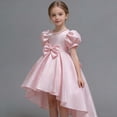 thumbnail image 3 of HXWCHs Robe Fille Élégante en Satin Dos Nu Robe de Concours pour Filles Performance sur Scène et Rose Pâle 3-4 Ans, 3 of 6