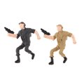 thumbnail image 3 of lionlar 20 Pcs Figurines de Simulation à l'Échelle 1:43 Modèle Soldats Jouet pour Enfants, 3 of 9