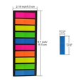 thumbnail image 1 of QIDESHIP Sticker Notes, 10 Flat-Top 12Mm44Mm10 Strips20 Sheets, Plastic Paper Note, one Sheet Contains 20 Stickers in 10 Sets Of Flat-Top Design Sticky Notes, Markers Sticky index Tabs Flag, 1 of 3