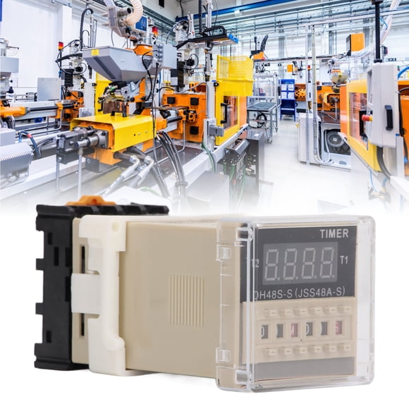 Delay Time Relay 0.1s To 99h Range Adjustable Digital Cycle Delay Timer Switch For Street Light Electrical Cabinet LED Neon Lights Electrical Box Equipment