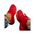 thumbnail image 1 of Innerwin Espadrilles pour Femmes Sport Course Chaussure en Maille Confort Chaussures Athlétiques Empeigne en Tricot Marche Rouge 5.5, 1 of 3