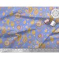 thumbnail image 3 of Soimoi Blue Poly Georgette Fabric Mandala & Paisley Print Fabric by the Yard 42 Inch Wide, 3 of 4