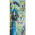 thumbnail image 2 of Larger Peacock Watercolor - Abstract Canvas Art Print, 2 of 3