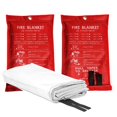 thumbnail image 4 of 4PCS Emergency Fire Blanket, Fire Blanket, Fire Suppression Blanket for Kitchen, Grill, Fireplace (59Inch X 59Inch), 4 of 8