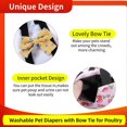 thumbnail image 2 of CUITING 3 Pcs Couches Lavables pour Poules, Couches pour Canards Réutilisables avec Couche Intérieure Imperméable pour Poules, 2 of 6