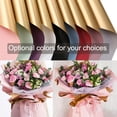thumbnail image 2 of Labymos 20pcs Waterproof Flowers Wrapping Paper Two-Tone Gold Duplex Origami Paper Packaging Paper Gift Wrapping, 2 of 8