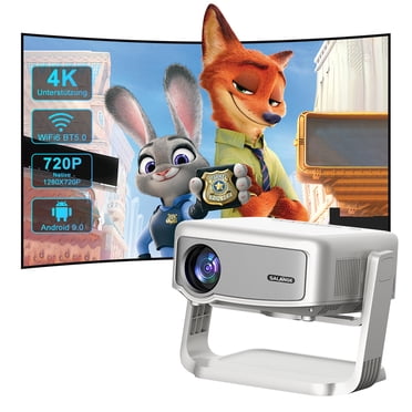 [Electric-Focus] Salange Projecteur Bluetooth Wi-Fi 5G/2.4G, Prise en Charge Native 720P 1080p 4K, Technique d'Affichage LCD pour Cinéma Maison et Projecteur de Films Extérieurs