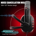thumbnail image 3 of Gaming headset, 3.5mm wired headset stereo headset with microphone volume control, suitable for PS4 PS5 PC tablets, laptops, smartphones, Xbox One, 3 of 7