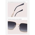 thumbnail image 4 of Lunettes de Soleil Rétro pour Hommes et Femmes, Boîte, Célébrité d'Internet, Diffusion en Direct (Couleur : F, Taille : Moyen), 4 of 4