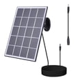 thumbnail image 2 of Surveillance Camera Doorbell Low Power Consumption Solar Charging Panel Outdoor Solar Panel 3W 5V High Efficiency Monocrystalline Silicon, 2 of 5