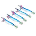thumbnail image 1 of 5 Pieces Luminous Squid Jigs Hooks For Sleeve-fish Cuttlefish Blue, 1 of 7