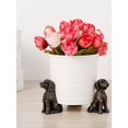 thumbnail image 3 of 3PCS Planters Pot Feet Resin Planter Pots Risers Flower Pot Holder Decorative Pot Feets Handmade Plant Riser Dog Animal Statue Plant Stand for Garden Patios Improve Airflow Drainage, 3 of 10