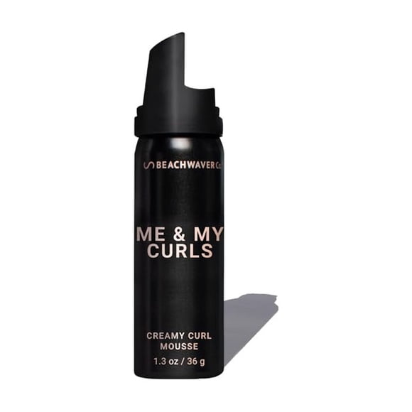 The Beachwaver Co. Me & My Curls Creamy Curl Mousse (Travel Size) - For Curl Shine and Definition - Adds Volume to Hair and Locks in Moisture - Vegan (1.9 Fl Oz)