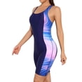 thumbnail image 2 of Charmo Womens Boyleg Unitard Swimsuits Racerback Athletic One Piece Bathing Suits, 2 of 6