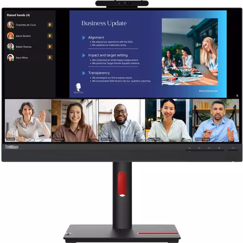 Lenovo ThinkVision T24v-30 24", 1920 x 1080, Raven Black, 63D8MAR3US