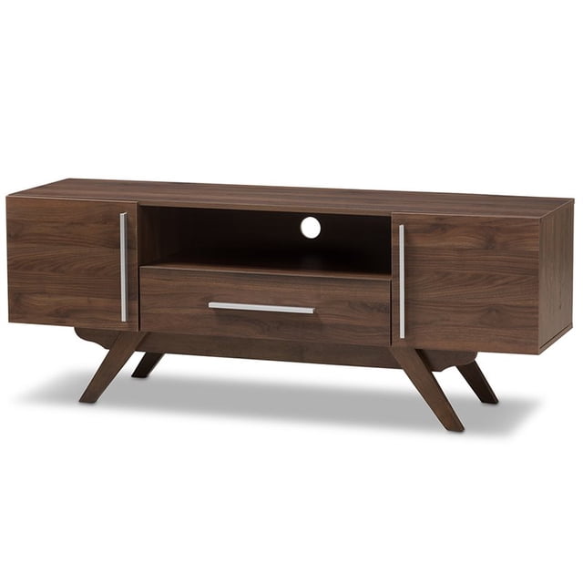 Bowery Hill 60" TV Stand in Walnut Brown