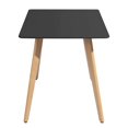 thumbnail image 4 of Topcobe Table de Salle à Manger Table de Cuisine Carrée Moderne en Métal pour Meubles de Bureau à Domicile, Noir, 4 of 7