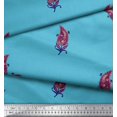 thumbnail image 2 of Soimoi Silk Fabric Artistic Leaves Print Fabric by The Yard 42 Inch Wide, 2 of 5