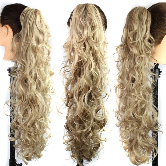 TopLLC Wigs Long Clip-in Curly Claw Jaw Ponytail Clip In Hair Extensions Wavy Hairpiece wig hair