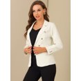 thumbnail image 3 of INSPIRE CHIC Veste en Denim pour Femme à Revers Cranté, Manches Longues, Boutonnée, avec Poches, P Abricot, 3 of 5