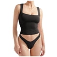 thumbnail image 3 of Lixiuxyad Basic Tank Tops Women Sexy Square Neck Tank Top Summer Going Out Basic Shirt, 3 of 5