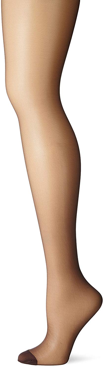 Hanes Womens Silk Reflections Silky Sheer Control Top Reinforced Toe 6-Pack, CD