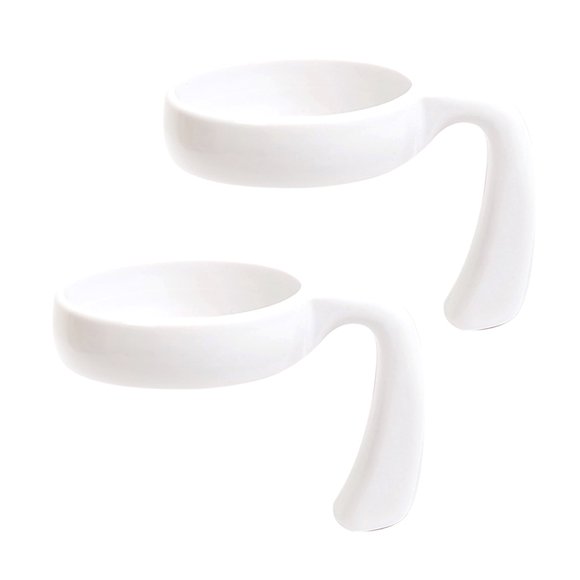 Andvari Ergonomic Handle 2 Pcs Tumbler Handle Attachment Ergonomic Grip Slip Car Cup Holders Travel Mug Handles for 20/32oz Tumbler Cup
