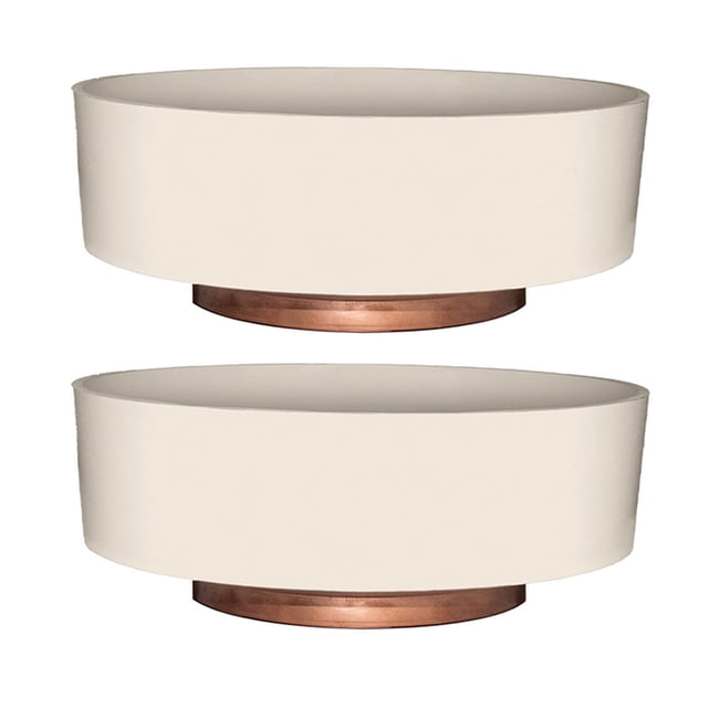 The HC Companies Pot de Plante d'Intérieur Bol Capri de 8 Pouces (Lot de 2)