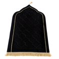 thumbnail image 4 of DOLITY Islamic Prayer Rug Home Embossing Soft Worship Kneel Thick Prayer Carpet Mat black, 4 of 9