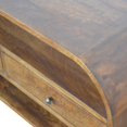 thumbnail image 4 of Meuble Artisanal en Bois Massif de Châtaignier, Unité Multimédia à Bord Courbé avec 2 Tiroirs, 4 of 9
