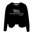 thumbnail image 4 of T-shirts à Manches Longues pour Garçons Rabais Chandail à Col Rond Surdimensionné pour Filles Mode pour Enfants Chandail à Manches Longues à Enfiler Hauts 1-12 Ans Chandail Enfants Noir 11-12T, 4 of 6