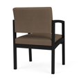 thumbnail image 5 of Fauteuil d'Invité en Acier Lenox pour Réception, Salle d'Attente, Soins de Santé / Acier Noir / Brun, 5 of 5
