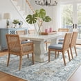 thumbnail image 3 of KUETH 9'x12' Area Rugs for Living Room, Ultra Thin Indoor Machine Washable Blue Rugs for Bedroom Dining Room, 3 of 6