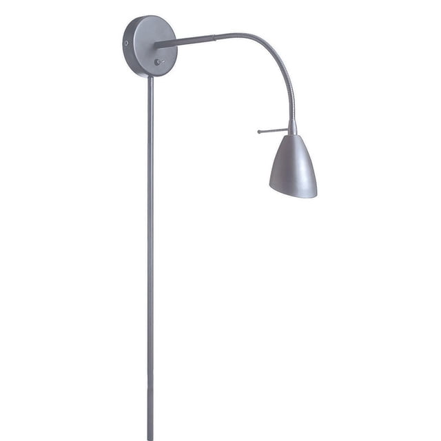 Applique murale Dainolite DGUW224-SC en chrome satiné