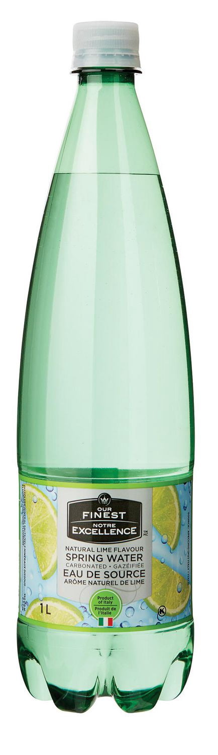 Our Finest Natural Lime Flavour Spring Water - Carbonated 1L