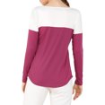 thumbnail image 3 of Unique Bargains T-Shirt Casual à Manches Longues à Col en V pour Femmes, 3 of 6