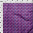 thumbnail image 2 of oneOone Cotton Silk Fabric Fish Block Printed Craft Fabric BTY 42 Inch Wide, 2 of 4