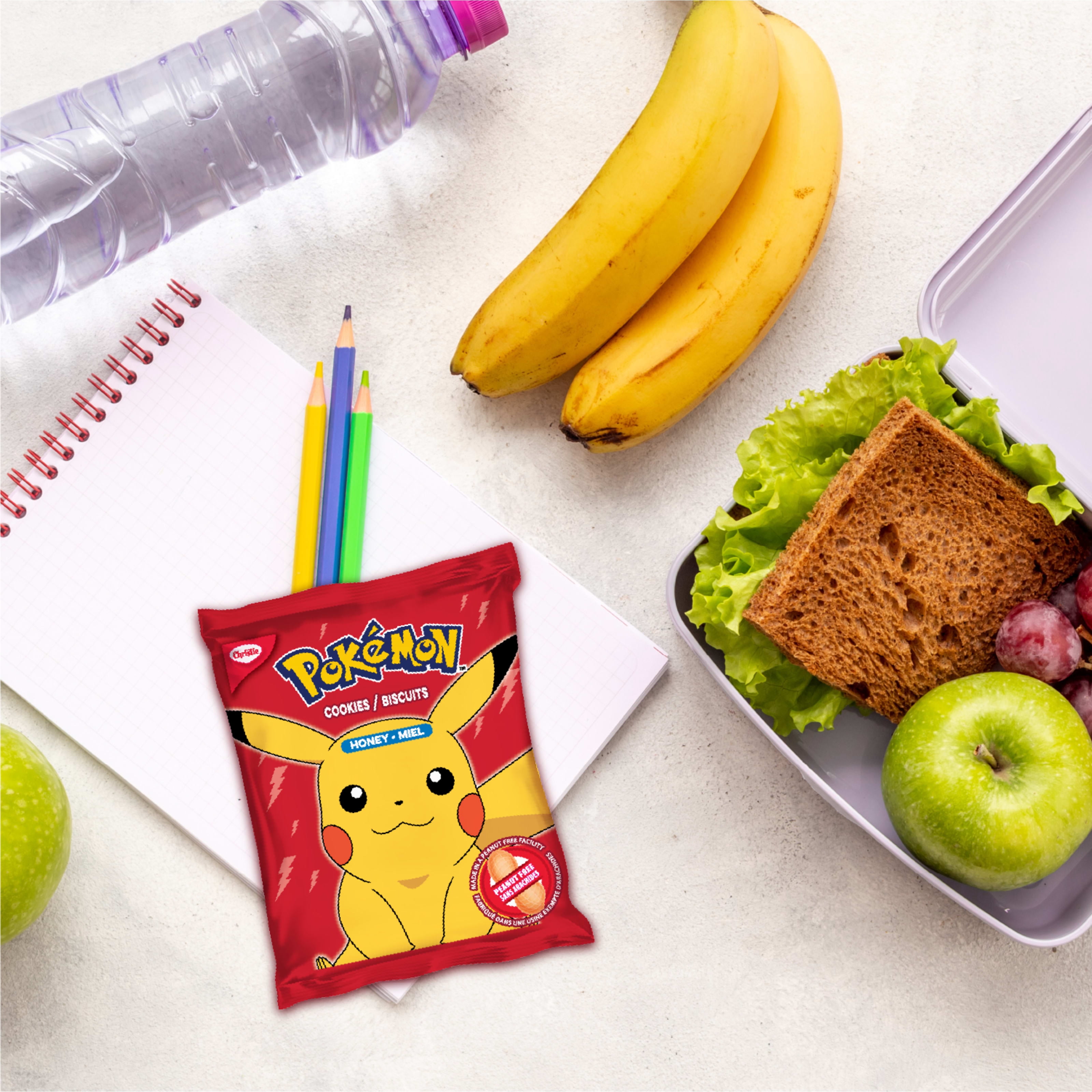 Christie, Pokemon Honey Snack Pack, Made in a Peanut-Free Facility, Individually Wrapped, School Snacks