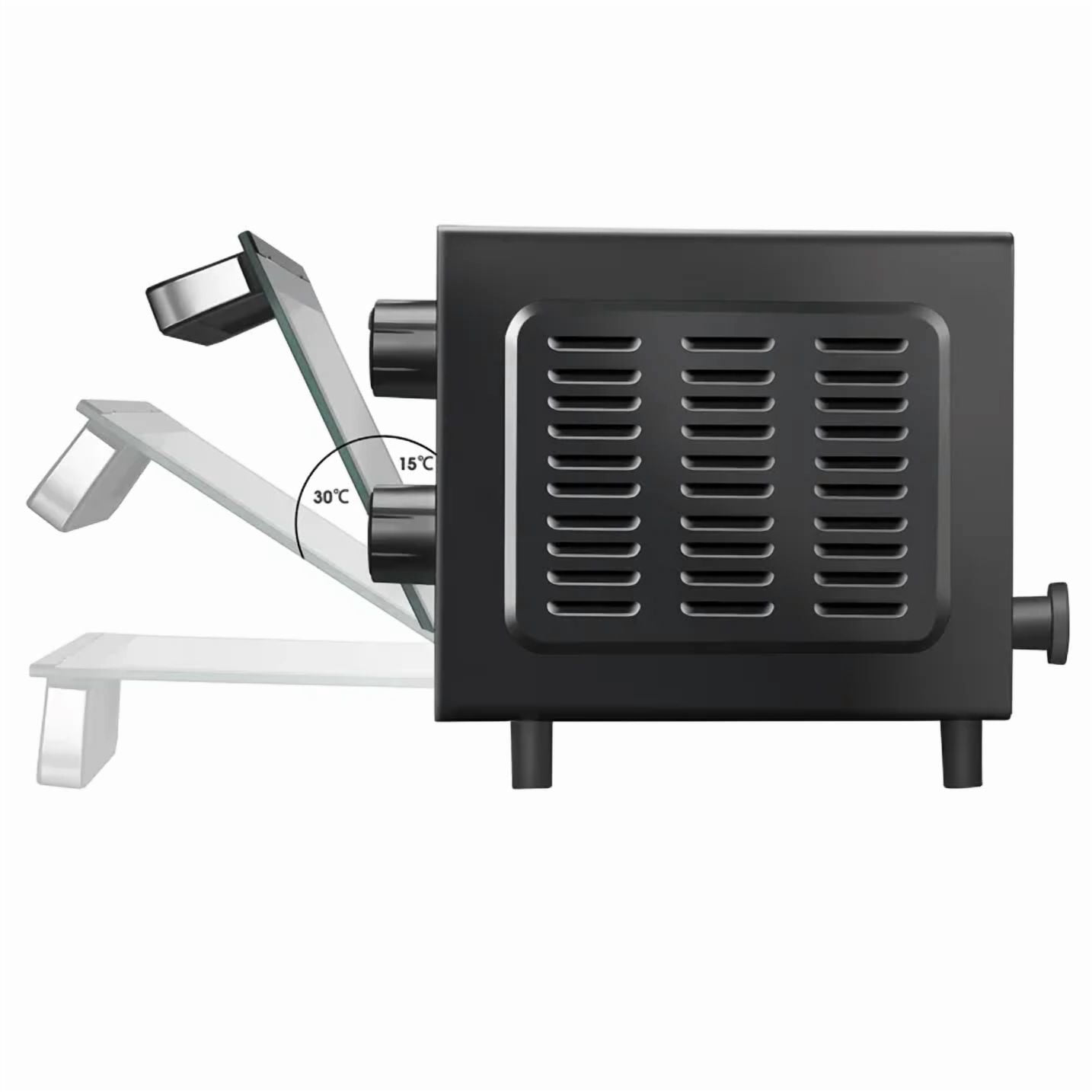 Mainstays Four Grille-Pain 4 Tranches de Comptoir avec 3 Réglages, inclut Grille et Plateau de Cuisson, Noir, Neuf