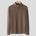 thumbnail image 2 of HAiming Chandails Thermiques à Col Roulé pour Hommes Couche de Base Décontractée Manches Longues Chandail Léger Automne Hiver Hauts Chauds, 2 of 5