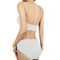thumbnail image 3 of Bralettes Women Padded Bra Feature V-Neck Wire-Free Bra Style W-785 White M, 3 of 4