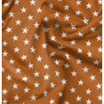 thumbnail image 1 of Soimoi Orange Rayon Fabric Stars Star Printed Craft Fabric by the Yard 42 Inch Wide, 1 of 6