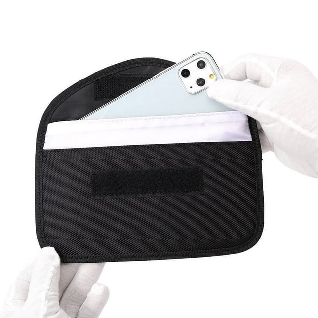 Sac Antimagnétique RFID pour Téléphone Mobile, Sac de Repos à Double Couche, Sac de Protection Anti‐radiation