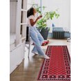 thumbnail image 3 of Kitchen Rug Non-Skid | Runner Kitchen Mat Non-Slip | Rug for Kitchen Floor with Rubber Backing | Entryway Hallway Floor Mat | Low Profile Door Mat (2' x 7', Red), 3 of 6