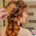 thumbnail image 4 of 3pcs Double-sided Tooth Lice Combs Portable Hair Scalp Massaging Combs (Orange), 4 of 5