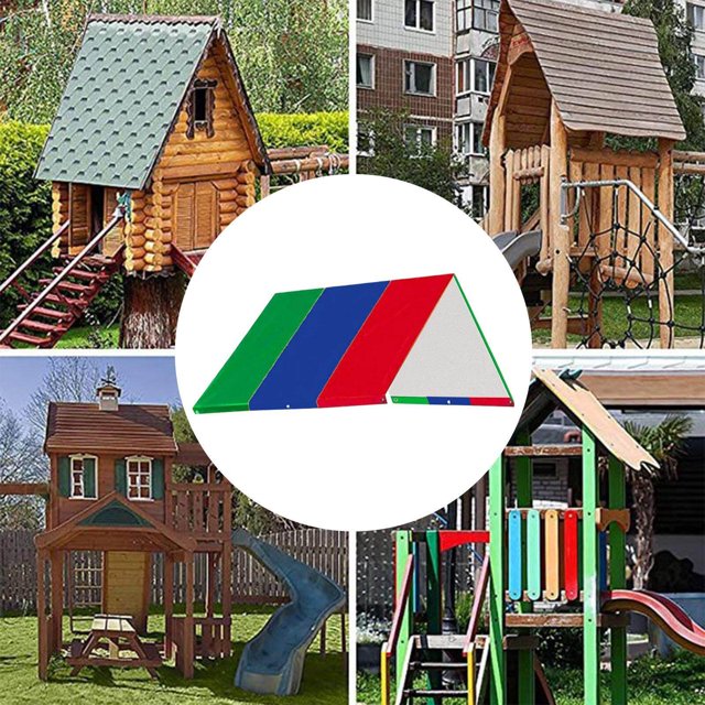 thinsony Waterproof Swing Set Replacement Tarp Roof Tent Sunshade Green Blue Red