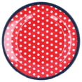 thumbnail image 3 of Decorative Dessert Plate, Practical Dinner Plate  For Condiments Candies, Snacks For Fruits Desserts, Cakes And Salads Red Dot, 3 of 8